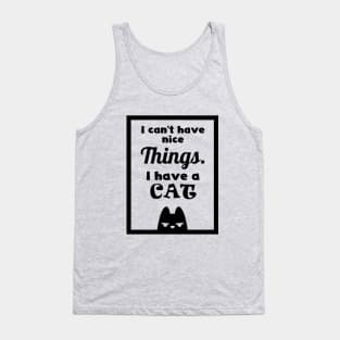 Fun cat frase - English Tank Top